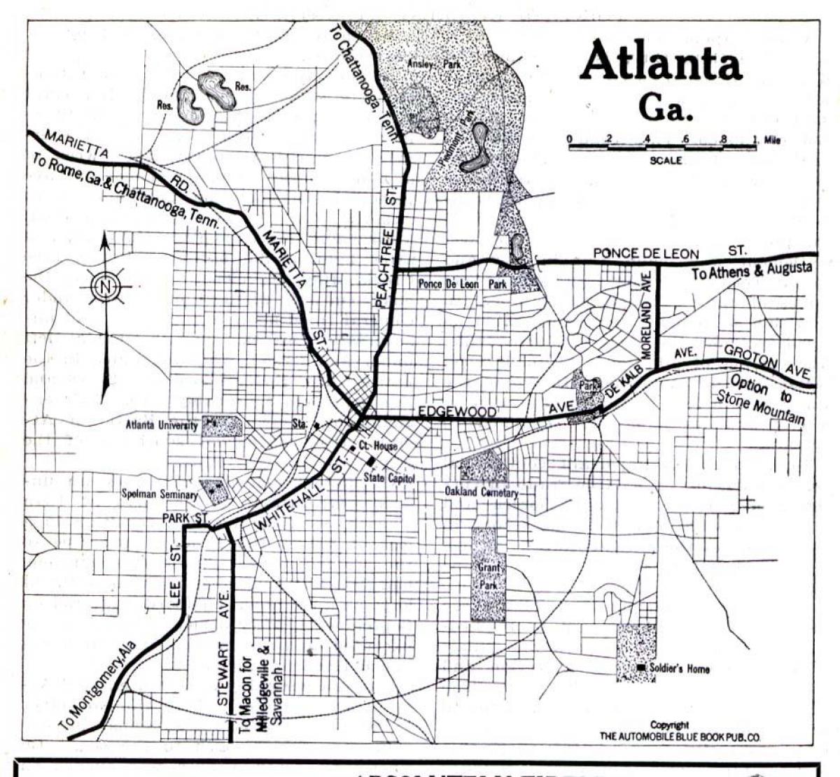 نقشه از آتلانتا گرجستان