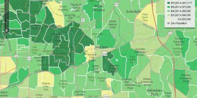 جمعیتی نقشه آتلانتا
