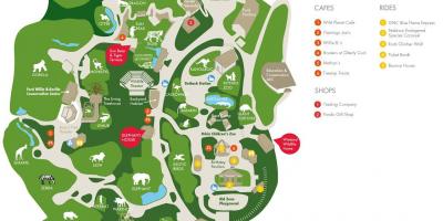 نقشه از باغ وحش آتلانتا