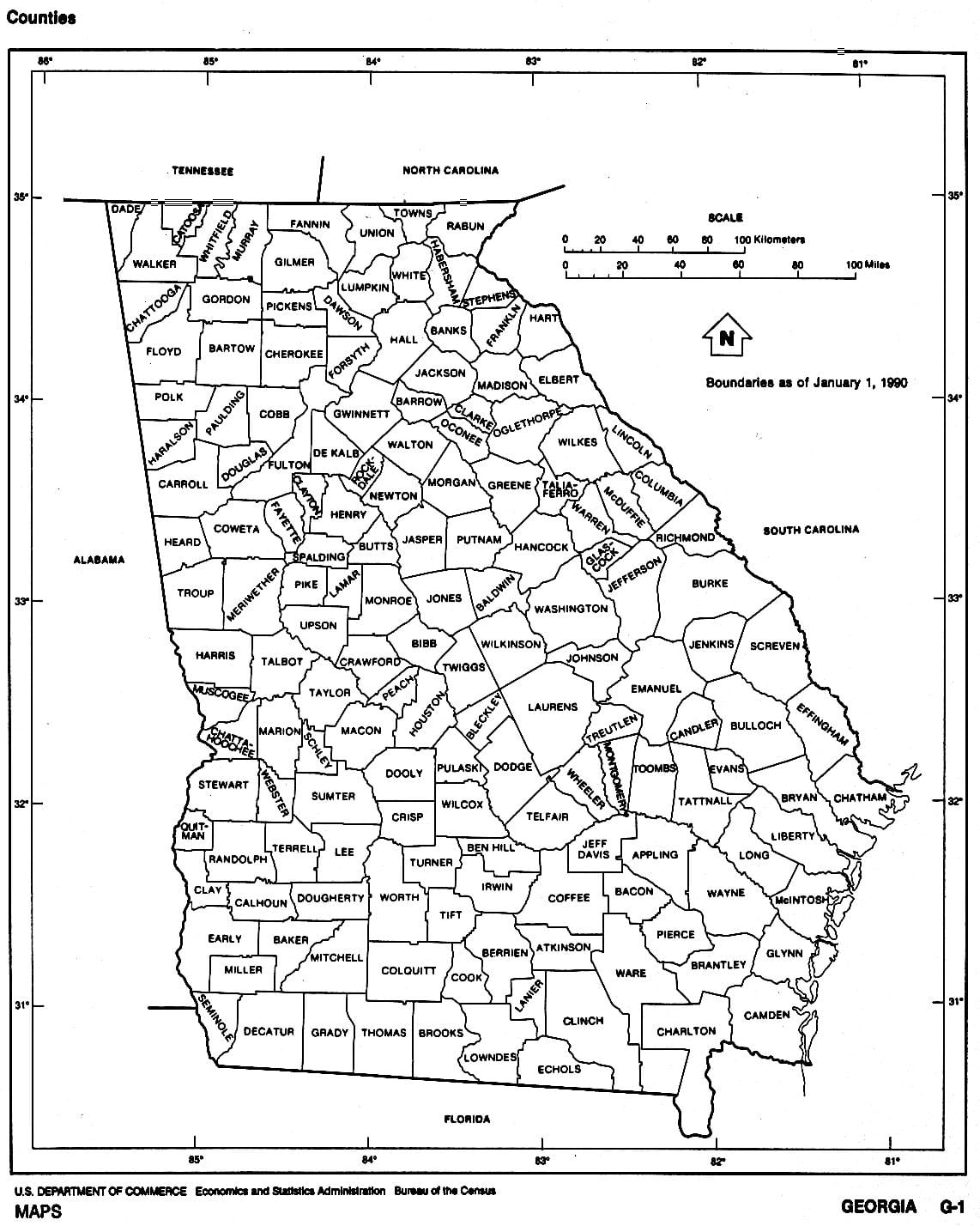 Georgia state نقشه