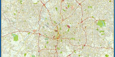 نقشه خیابان آتلانتا