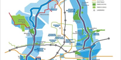 Beltline آتلانتا نقشه